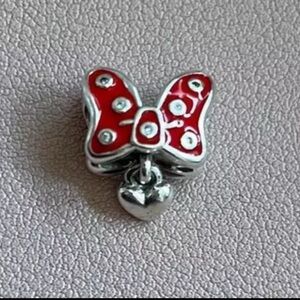 Pandora 💝 Silver Charm DISNEY PARKS Red MINNIE Bow New
